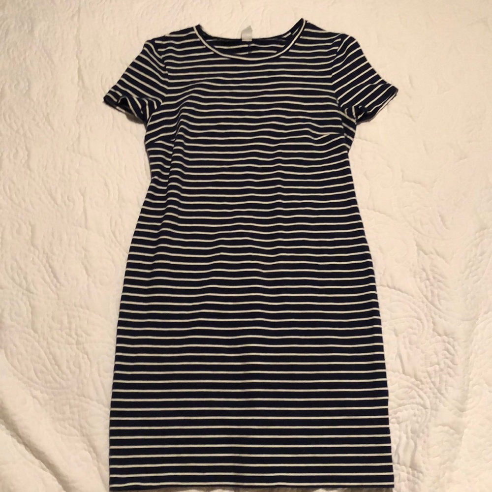 Blue and White Stripe Old Navy Bodycon Dress